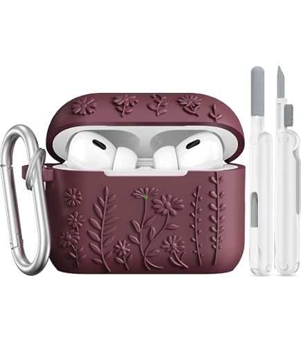 Coque AirPods Pro 1ère Génération Rigide Or Rose – Motif Floral William Morris Arcadia Bleu + Porte-clés