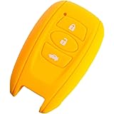 シリコンスマートキーケース スバルAタイプ カラー:イエロー ASLK-SUA005