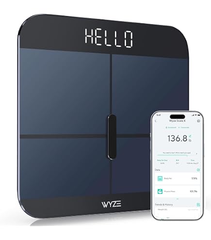Withings Body Comp WBS12-White-All-ROW Smart Weight Scale, Made in