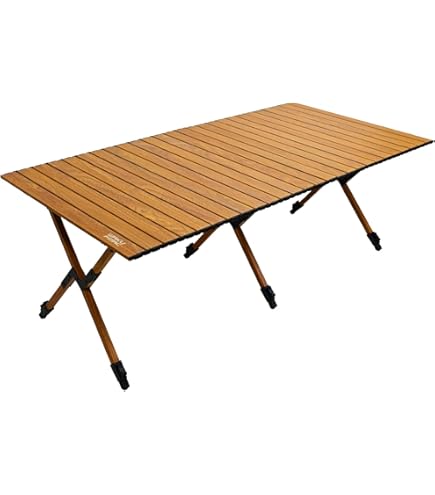 Amazon.co.jp: アイリスオーヤマ ウッドロールテーブル 幅約90/121cm