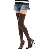 柔らかナイロン サイハイソックス 75cm太もも丈 80デニール