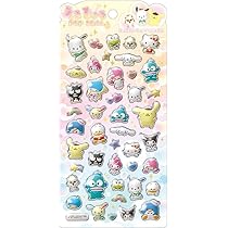 ♡　サンリオシール シール ふわふわ サンリオキャラクターズシール kmo_226894_226899