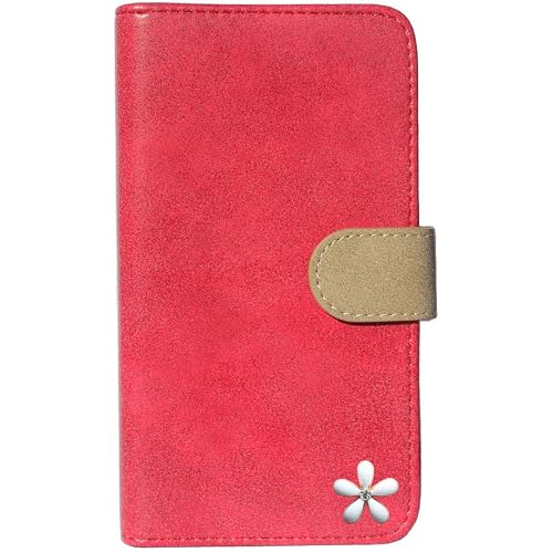 [ロゼ(Rosee)] ゼンフォン5 ケース/ゼンフォン 5z ケース zenfone5 zs620kl ケース zenfone5z カバー (ZE620KL/ZS620KL兼用) 手帳型 ケース SIMフリー 全機種対応 キラキラ 可愛い 白い 花