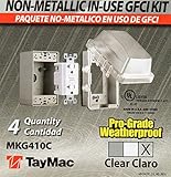Hubbell-Bell MKG410C Hubbell-BellSingle Gang Metallic Box Vertical/Horizontal While-In-Use Plastic C