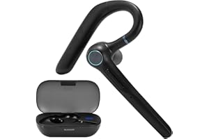 エレコム Bluetoothヘッドセット ワイヤレス 片耳 イヤーフック ENCノイズキャンセリング IPX4 軽量設計 左右耳兼用 最大連続待受約150時間 2台同時接続 充電ケース付き Type-C充電 ブラック LBT-HSC41BK-EC
