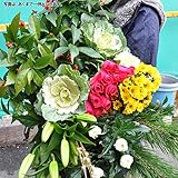 お正月 花 迎春 正月飾り に最適な 切り花 おまかせ40本 福袋 松 千両 ユリ 玉飾り が必ず入る！