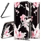 iPhone 5 ケース 手帳型ケース,iPhone 5S ケース 財布型ケース,iPhone SE 開閉式ケース,SKYMARS 高級 PUレザー 保護ケース 財布型 バタフライ カバー 液晶保護 