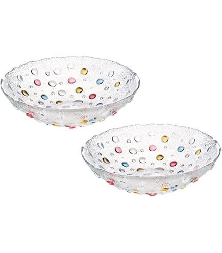 Amazon.co.jp: レトロ カメイガラス アマレット 花柄 デザートボウル 2