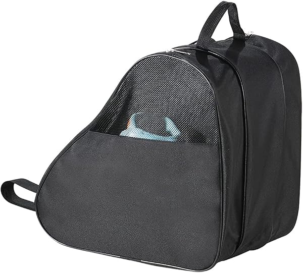 Oikabio Ice Skate Bag, Roller Skate Bag with Adjustable Shoulder Strap Outdoor Skate Bag for Girls, Boys, Most Adults - 1