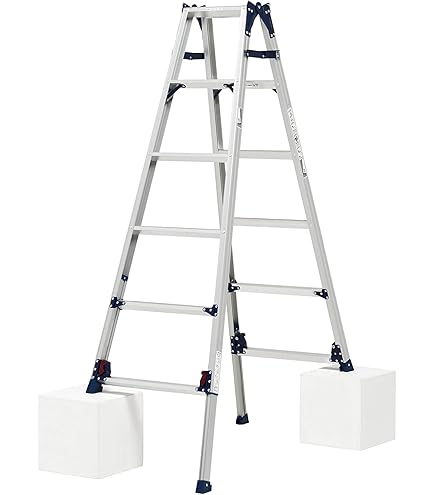 Amazon.co.jp: 長谷川工業(Hasegawa)はしご兼用伸縮脚立 RYX1.0-18