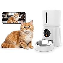 Amazon | Moizze 自動給餌器 カメラ付き 多機能 猫 犬 自動餌やり機 4L