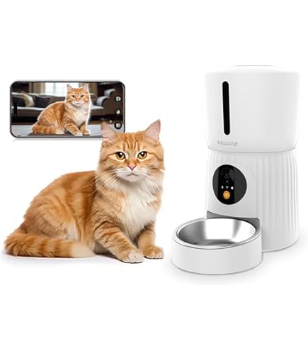 Amazon | 自動給餌器 猫 wifi ペットカメラ-AI知能 「噛む防止コード