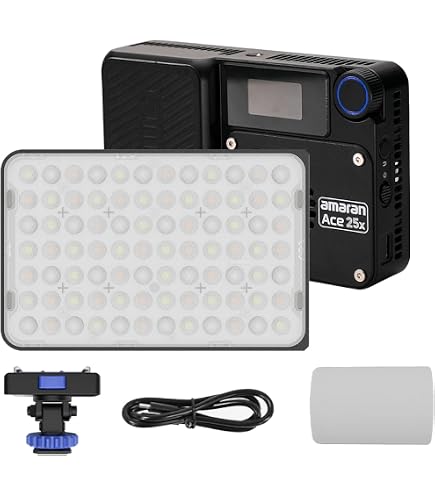 Amazon.co.jp: Aputure Amaran Ace 25C 25W RGB小型撮影ライト 2300