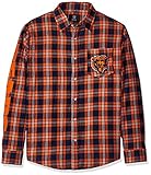 Chicago Bears Wordmark基本的なフランネルシャツMedium