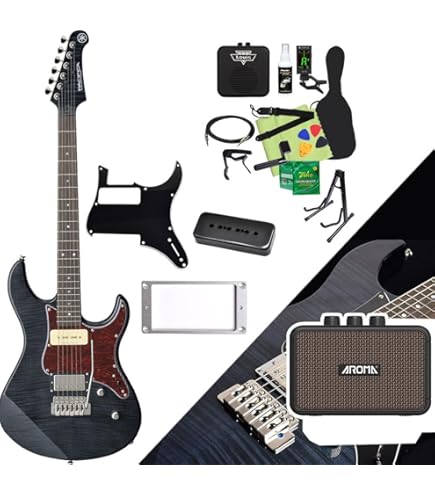 Amazon | YAMAHA PACIFICA611VFM TBL カスタムパーツ付き エレキギター  