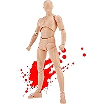 Amazon | デッサン人形 関節可動30ヶ所 男性＆女性モデル スタンド付き