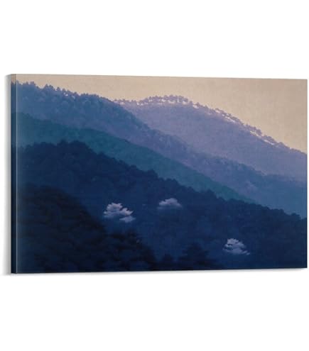 【新品◆現品】東山魁夷 『白馬の森』複製画 　ポスター額付　風景画 Amazon.co.jp: アートショップ フォームス 東山魁夷「白馬の森