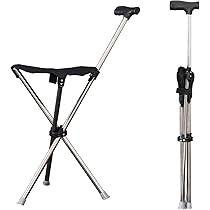 Amazon.co.jp: OKUYOSHI ステッキチェア 折り畳み杖 コンパクトチェア