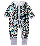 Plus Nao(プラスナオ) ベビー服 ジップアップ カバーオール ロンパース 足つき 長袖 長ズボン 前開き 花柄 フラワー 鳥 バード パイピング 100 2106