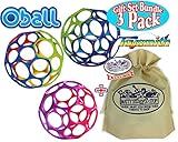 Oball 4 "クラシックレインボー、ピンク/パープル&ブルー/パープル/グリーンボールギフトセットBundle with Exclusive " Matty 's Toy停止」ストレージバッグ –