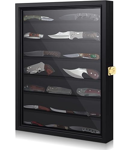 Amazon.co.jp: Triceratops ナイフディスプレイケース ロック可能な