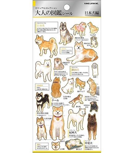 Amazon | カミオジャパン シール 大人の図鑑シール ポメラニアン