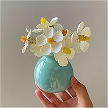 陶器製花瓶 小人形付き KINTO キントー SACCO ベース 磁器 02 （ 花瓶 一輪挿し