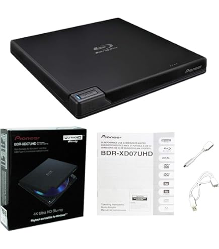 Amazon.co.jp: Pioneer BDR-XD07B ポータブル 6X Blu-ray Burner 外
