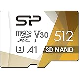 シリコンパワー microSD カード 512GB class10 UHS-1 U3 対応 最大読込100MB/s 4K対応 3D Nand 【Amazon.co.jp限定】 SP512GBSTXDU3V20AB