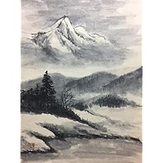 Amazon Co Jp 絵画風 壁紙ポスター はがせるシール式 木曽御岳山 水墨画 墨彩画 キャラクロ K Sbsm 007s1 585mm 777mm 建築用壁紙 耐候性塗料 日本製 ウォールステッカー お風呂ポスター ホーム キッチン