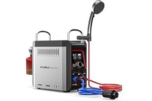 CAMPLUX Nano 3 Pro ポータブル給湯器・シャワーシステム｜バッテリー内蔵コンパクト設計｜アウトドア瞬間お湯シャワー｜多機能安全保護付き｜キャンプ・登山・釣りに最適｜OD缶対応