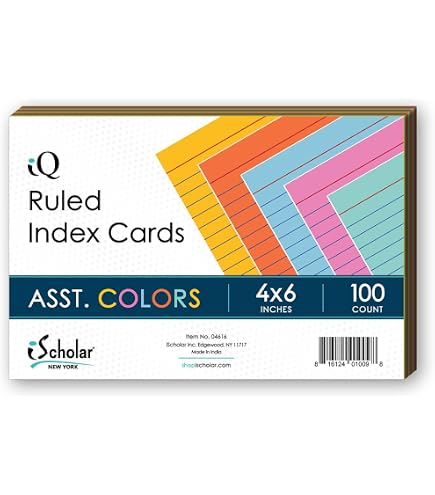 Amazon | オックスフォードRuledインデックスカード、4 x 6サイズ