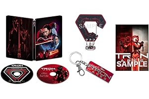 【Amazon.co.jp限定】トロン：アレス　４Ｋ ＵＨＤ ＋ ブルーレイ セット　スチールブック仕様　ロゴキーホルダー＆カラビナキーホルダー付コレクション　（A3ビジュアルシート付き） [Blu-ray]