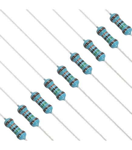 Amazon.co.jp: uxcell 1/4W 炭素皮膜抵抗 カーボン抵抗器 酸金抵抗
