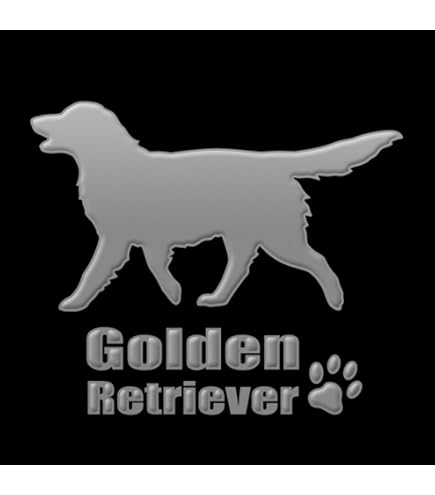 Amazon.co.jp: 蒔絵シール DOG 「ゴールデンレトリバー（4匹）黒