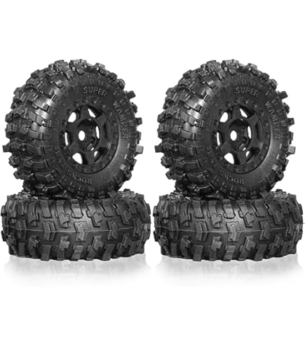 【新品】RC Channel 1.9ビードロックホイール　4本セット 1.9inch アルミ製ビードロックホイール(Black) 4本Set Crawler