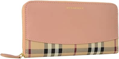 バーバリー Burberry バーバリー財布 ラウンドファスナー長財布 コーラルピンク チェック柄 並行輸入品 Burberry 財布 Amazon