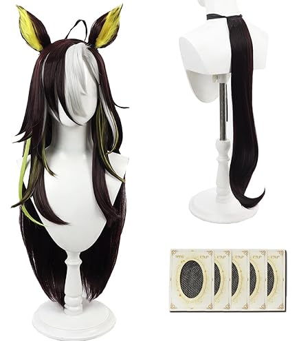 ウマ娘　アドマイヤグルーヴ　コスプレ　ウィッグ　アルヴ　セット済 ウマ娘 プリティーダービー アドマイヤグルーヴ 風 コスプレウィッグ