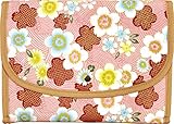 ポーチェ(pouche) 母子手帳ケース ジャバラ 流水に桜 (ピンク)