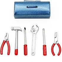 Amazon.co.jp: Odoria 1/12 ミニチュア 6点セット工具 工具箱 ドール