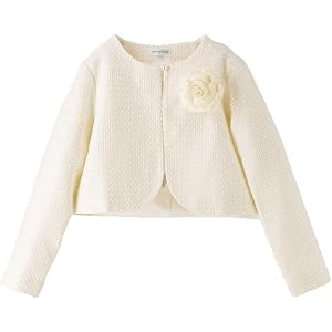 [キャサリンコテージ] 女の子 フォーマル 入学式 ラメツイードボレロ コサージュ付き PC942 TAK