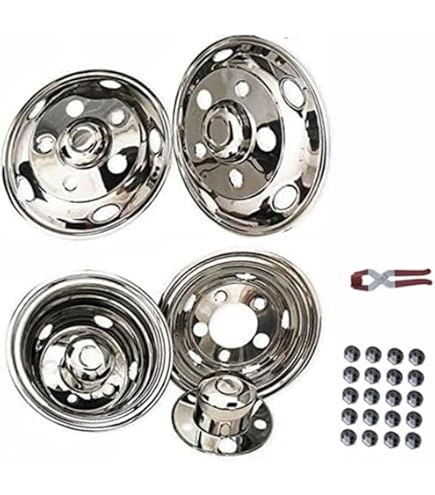 Amazon | トラック用 汎用 ホイールライナー 16インチ 5穴 メッキ 
