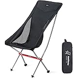 NaturehikePortable Camping Chair - Compact Ultralight Folding Backpacking Chairs (Black)