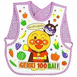 (バンダイ)BANDAI 袖なしエプロン ベビー アンパンマン 防水 ピンク F