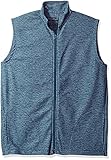 Wrangler RIGGS WORKWEAR Men's Big and Tall Full Zip Fleece Vest Storm Heather Tall/Large [並行輸入品]