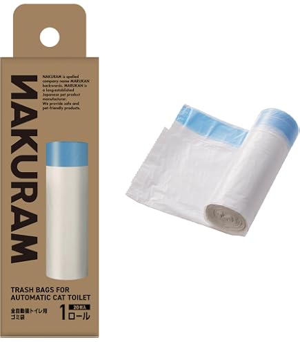 Amazon.co.jp: 全自動猫トイレPT57専用ゴミ袋 1巻き20枚 4巻き80枚