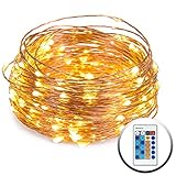 Best Choice Products 66 ft 200 ul-certified LED調光機能付き文字列ライトデコレーション(銅)