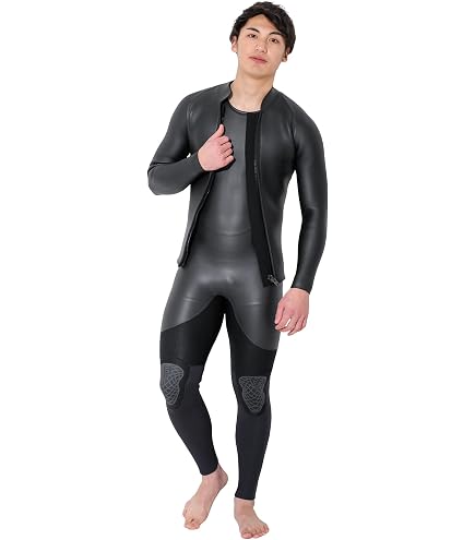 Amazon | ANDNEWYOU ロングジョン 長袖タッパー 3/2 2ピース ウェット