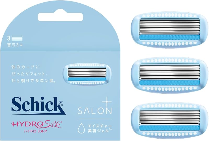Schick(シック) ハイドロシルク サロンプラス 替刃(3コ入) スキンガード付 女性用 カミソリ ホワイト