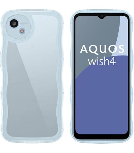 Amazon.co.jp: QAZWERT AQUOS WISH4 SH-52 ケース クリア ウェーブ